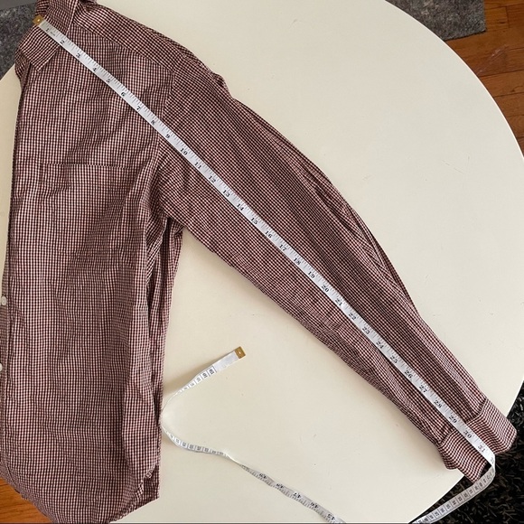 Theory Slim Fit Kyson Check Print Lightweight Cotton Button Shirt Men’s Small - Picture 10 of 10